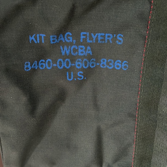 US Military Flyer’s Large Canvas Bag NEW never used - Picture 3 of 5